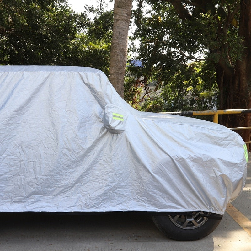 Cubierta de poliéster para coche equipada para exteriores, resistente al agua, a la lluvia, al sol, a prueba de polvo, 1 pieza apta para Suzuki Jimny 2019 2020