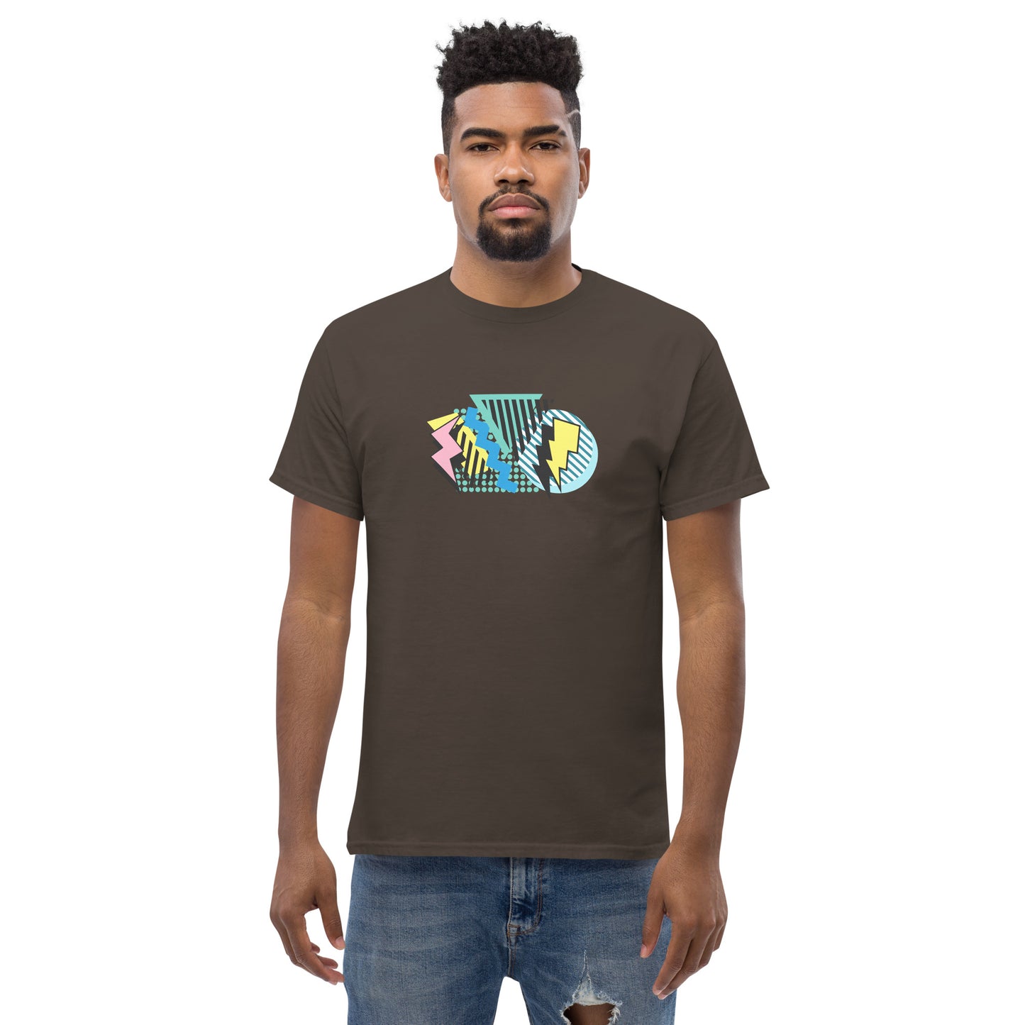 Retro 90s styled Men's classic tee- design 1