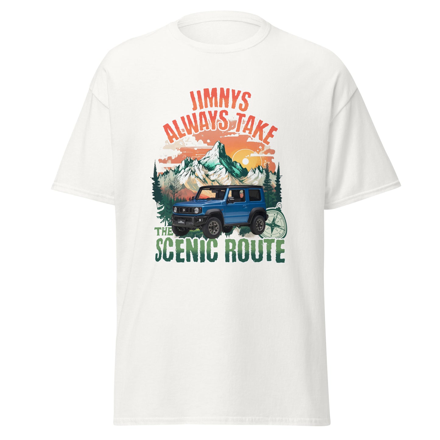 Jimnys prend toujours la route panoramique (bleu métallisé)