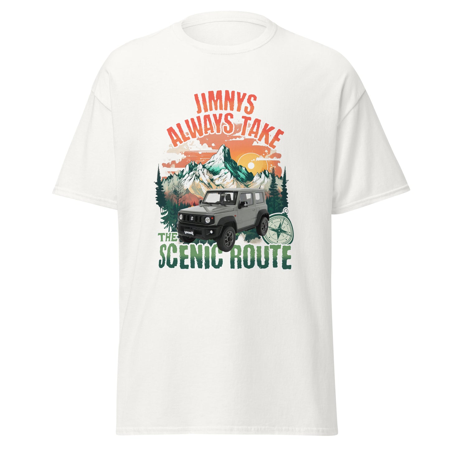 Jimnys Always Take The Scenic Route (Medium Grey)