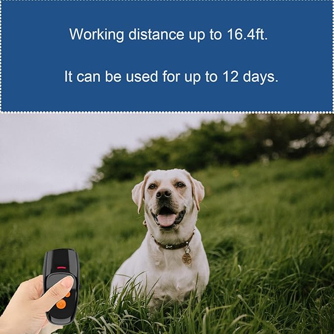 Dog Barking Control Device with ultrasonic training mode and LED light function, humane approach , Stops barking, Jumping, Troublesome behavior