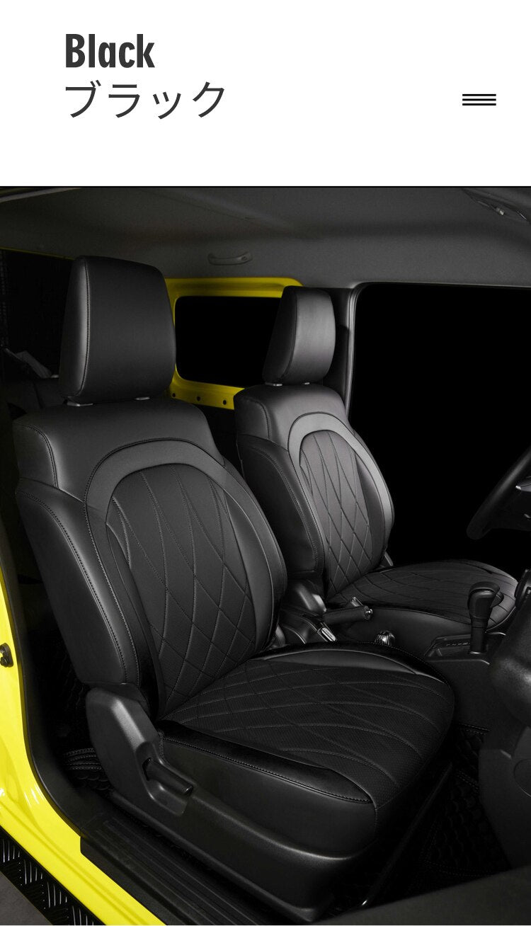 Black Car Seat Cover Compatible for Suzuki Jimny JB64 JB74 2019 2020 2021 2022 Auto Interior Cushion Water Proof Leather Accessories