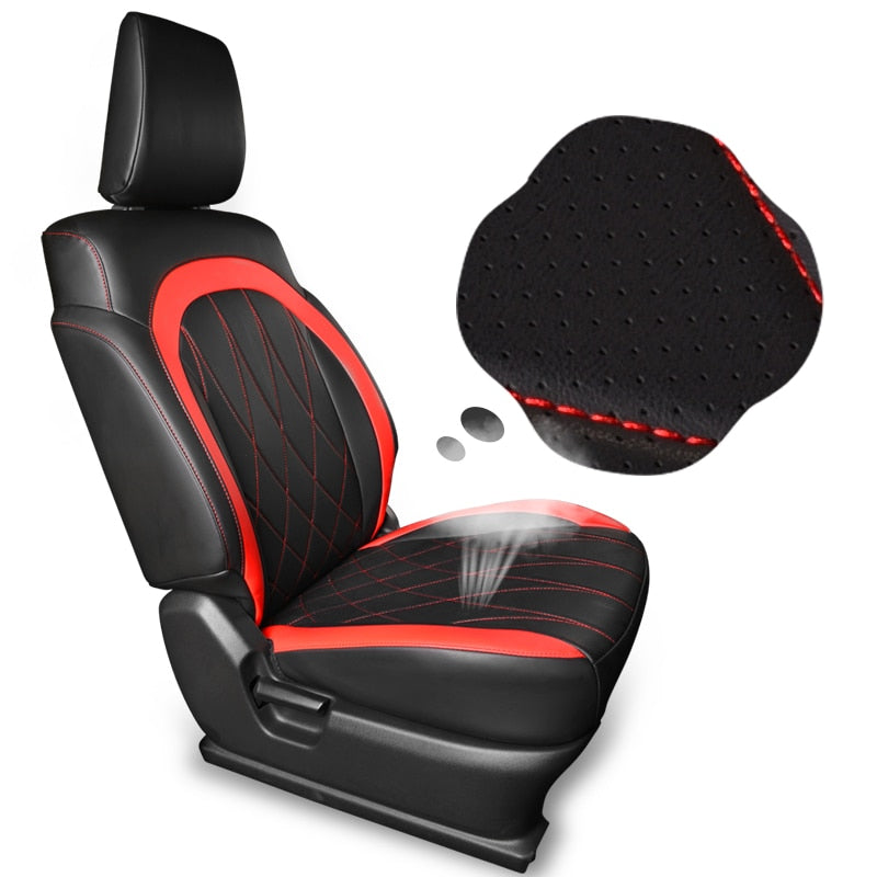 Black Car Seat Cover Compatible for Suzuki Jimny JB64 JB74 2019 2020 2021 2022 Auto Interior Cushion Water Proof Leather Accessories