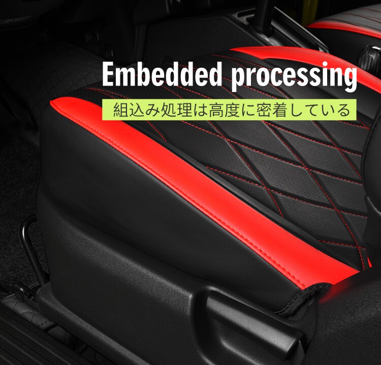 Black Car Seat Cover Compatible for Suzuki Jimny JB64 JB74 2019 2020 2021 2022 Auto Interior Cushion Water Proof Leather Accessories