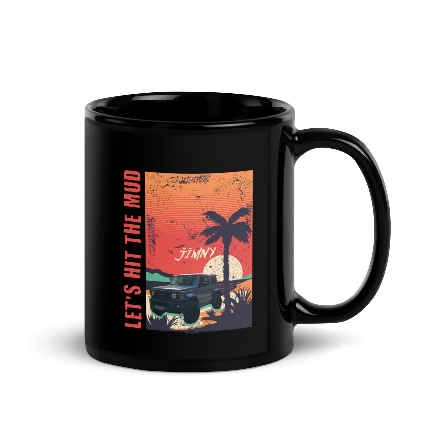 Black Jimny Sunset Adventure Mug- Lets Hit The Mud