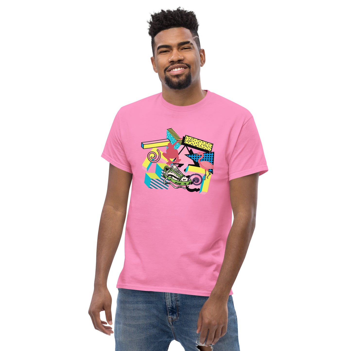 Retro 90s styled Men's classic tee- design 2