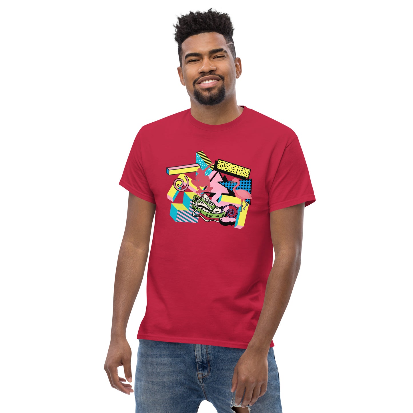 Retro 90s styled Men's classic tee- design 2