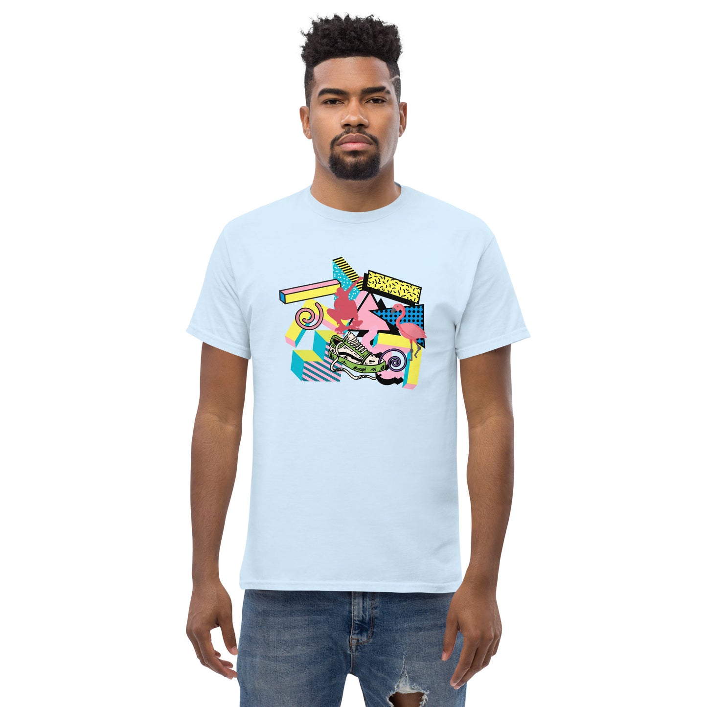Retro 90s styled Men's classic tee- design 2