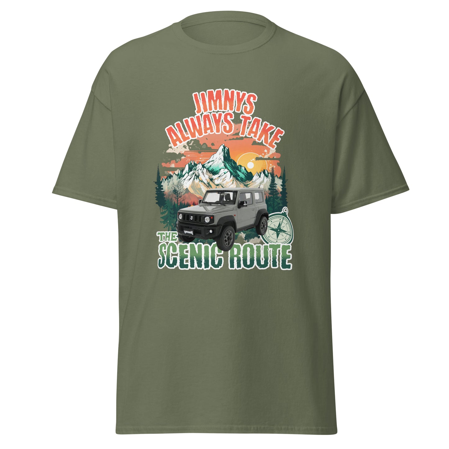 Jimnys Always Take The Scenic Route (Medium Grey)