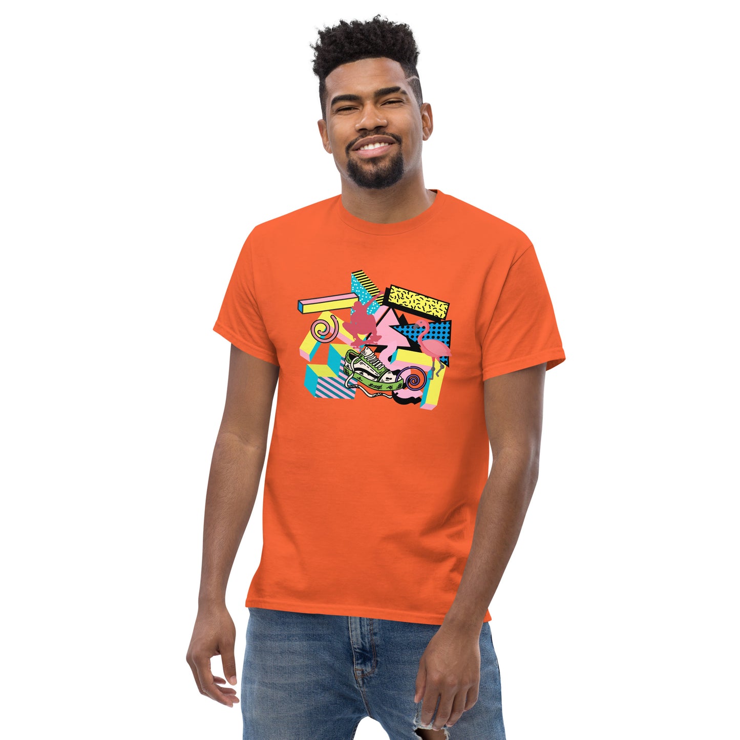 Retro 90s styled Men's classic tee- design 2