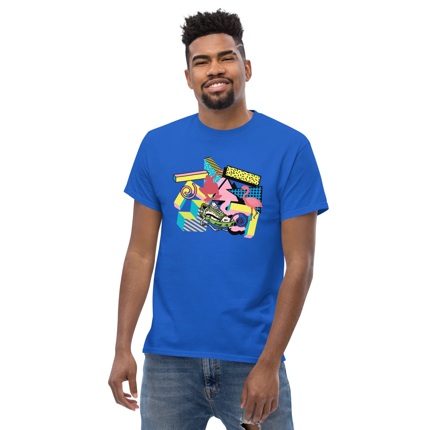 Retro 90s styled Men's classic tee- design 2
