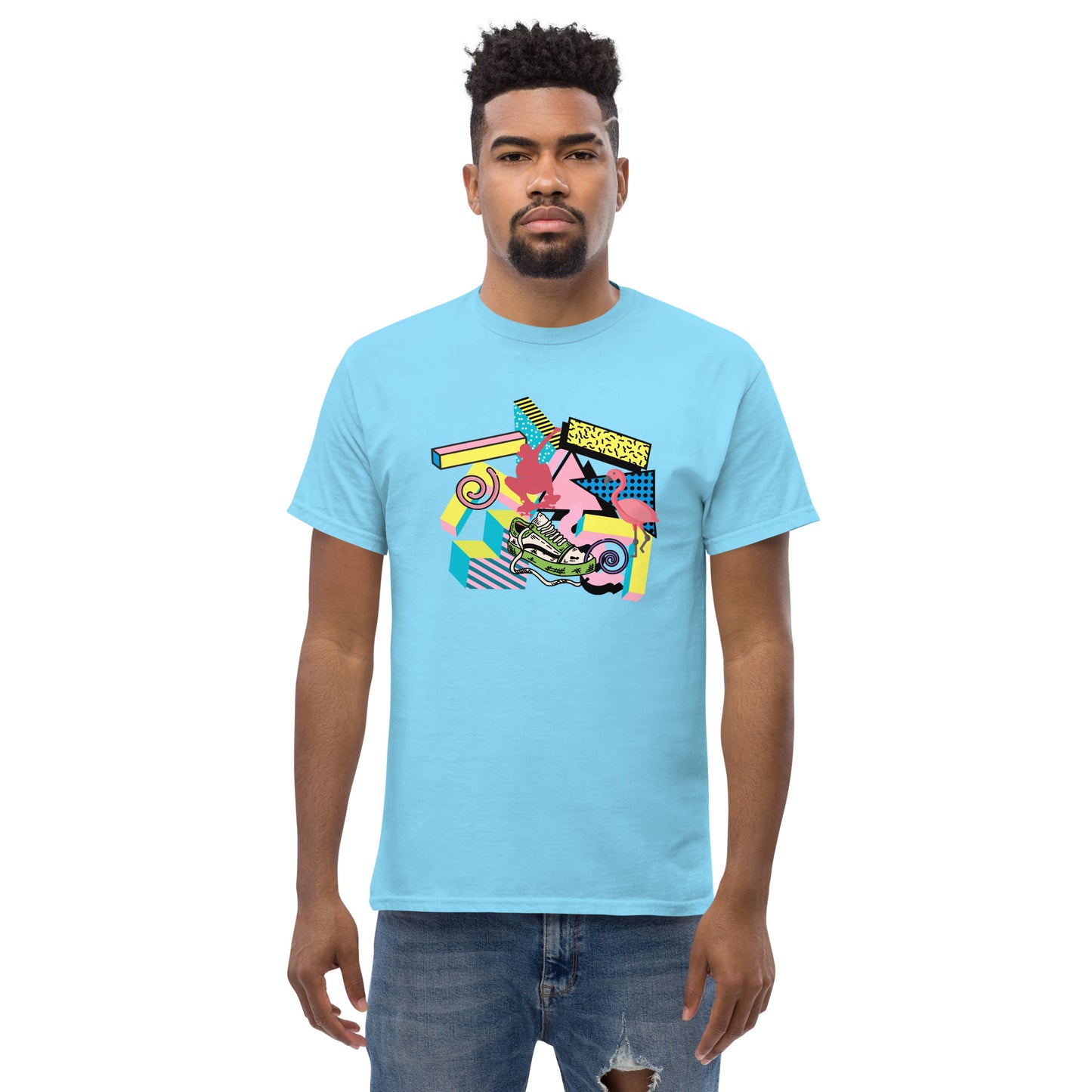 Retro 90s styled Men's classic tee- design 2