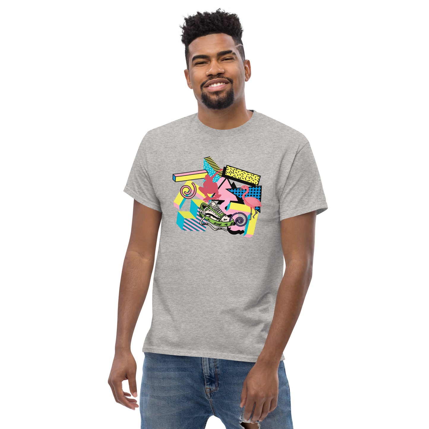 Retro 90s styled Men's classic tee- design 2