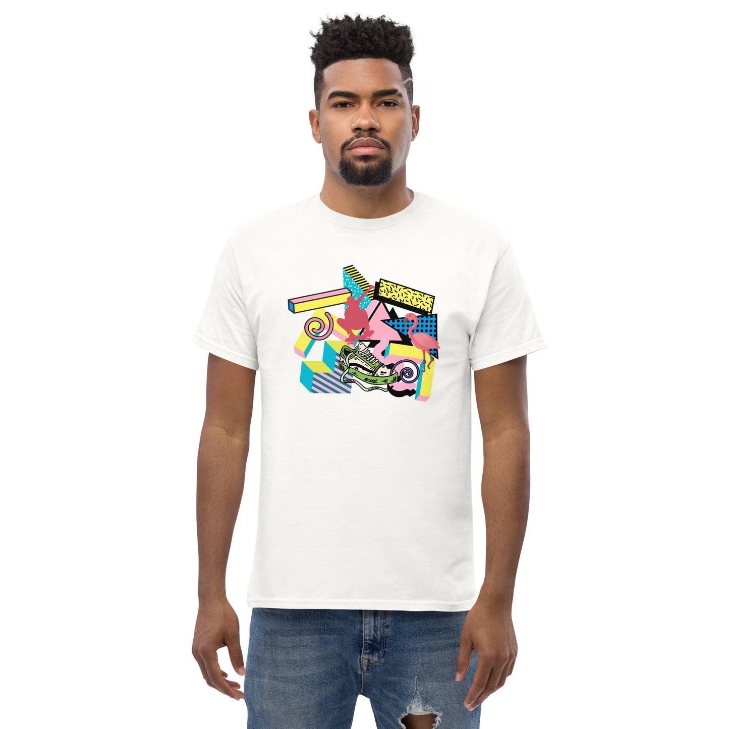 Retro 90s styled Men's classic tee- design 2