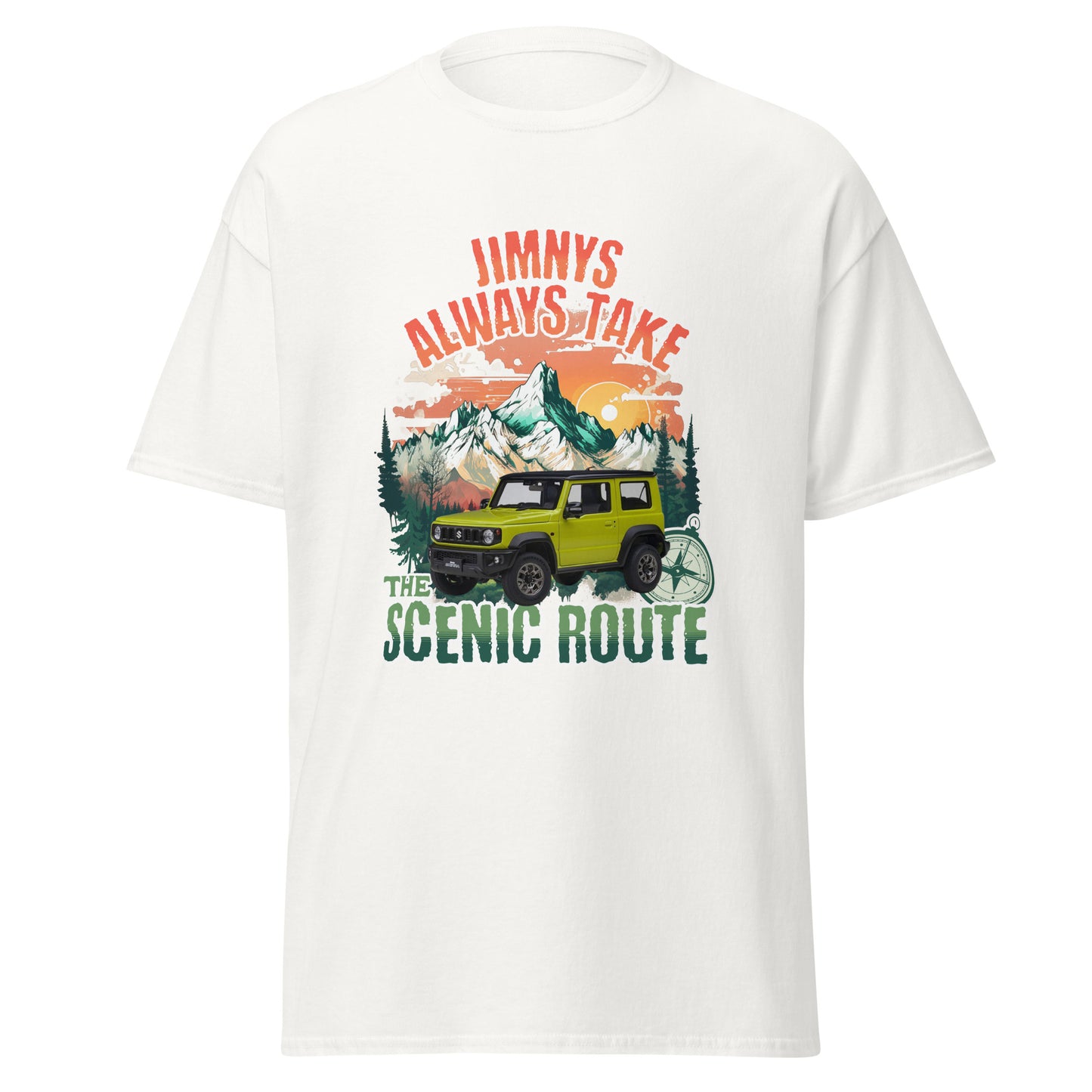 Jimnys Always Take The Scenic Route (Kinetic Yellow)