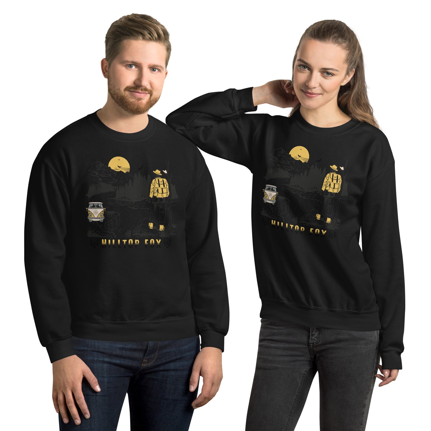 Hilltop Fox Unisex Camping Sweatshirt