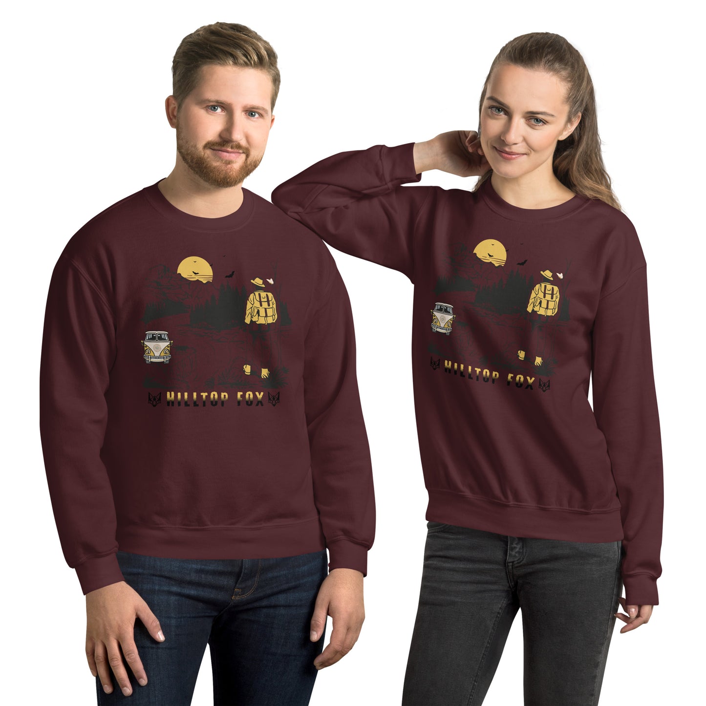 Hilltop Fox Unisex Camping Sweatshirt