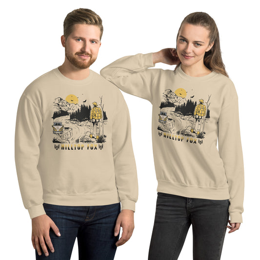 Hilltop Fox Unisex Camping Sweatshirt