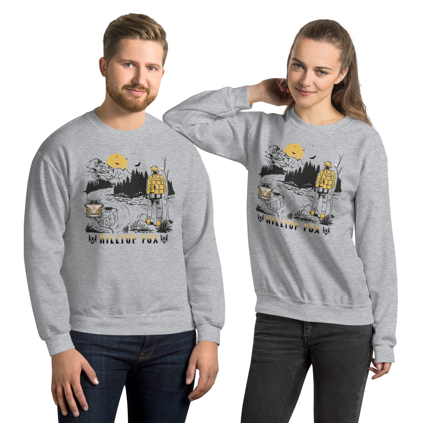 Hilltop Fox Unisex Camping Sweatshirt
